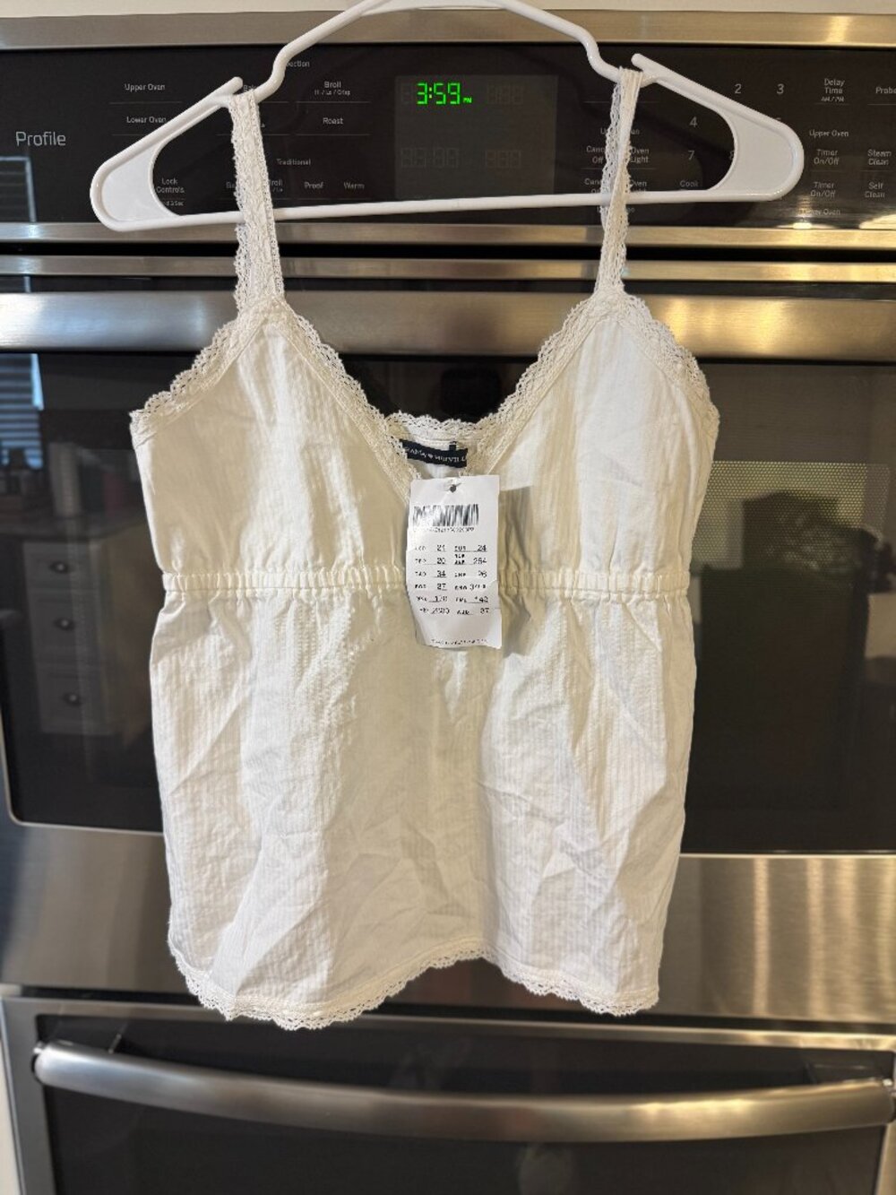 Brandy Melville Edith Eyelet Tank Top